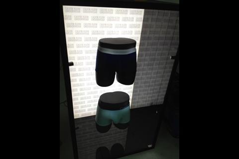 ‘Floating’ product at Calvin Klein